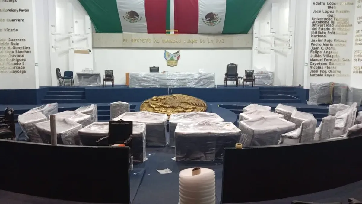 Salón de Plenos del Congreso de Hidalgo