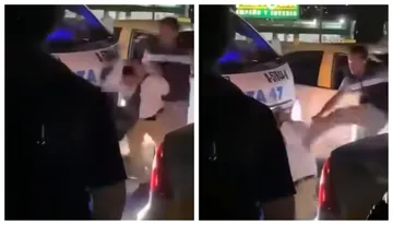 VIDEO | Taxista golpea a joven en Plaza Universidad; Semot busca identificarlo