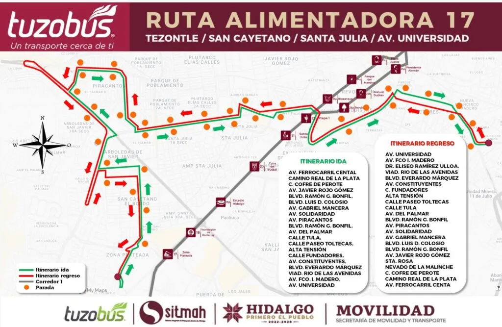 Tuzobús anuncia cierres y desvíos por desfile este 1 de mayo