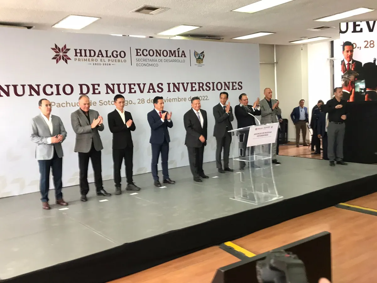 Estas 7 empresas invertirán más de 10 mmdp en Hidalgo 