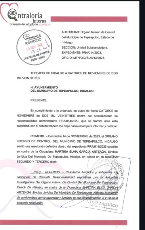 Tepeapulco: a un día de cumplir plazo para volver, inhabilitan de nuevo a síndico