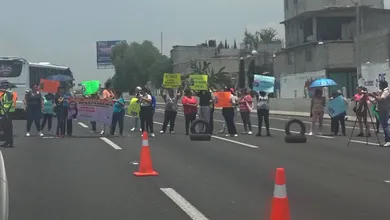 Bloqueo en autopista México-Pachuca
