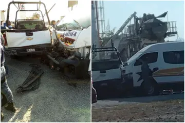 Choque de urvan y camioneta deja 3 lesionados en la Pachuca-Sahagún