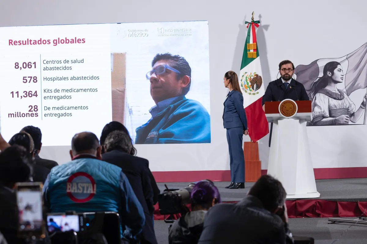 IMSS-Bienestar cumple meta de abasto de medicamentos