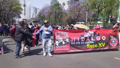 CNTE Hidalgo paro nacional El Mexe movilización