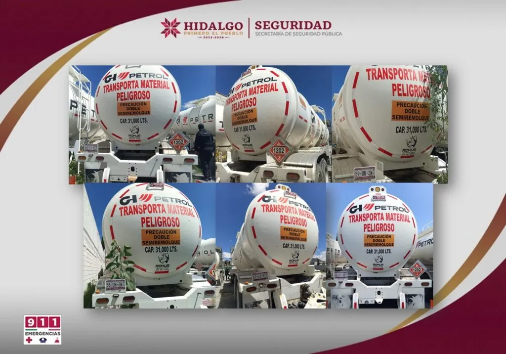 Recuperan tractocamiones y droga en cateo en Mineral de la Reforma