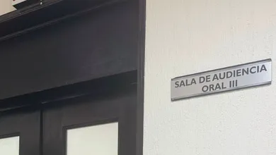 Sala de jucicios orales en juzgados penales de Pachuca