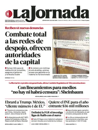 La Jornada | 30 de julio de 2026