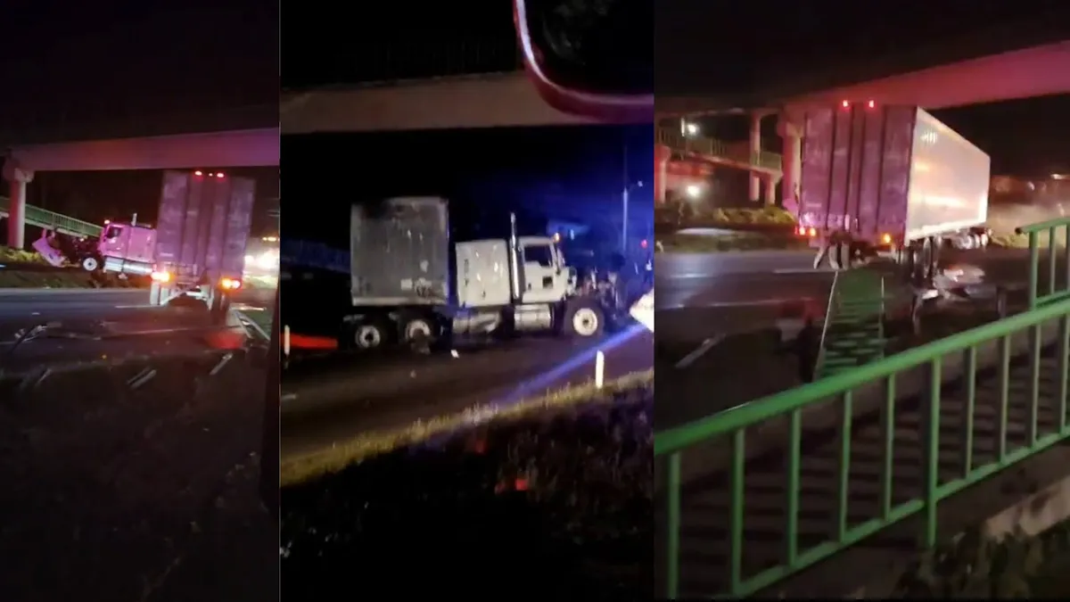 Accidente de tráiler en carretera México–Tuxpan, Singuilucan.