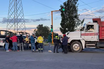 Accidente en el bulevar Las Torres
