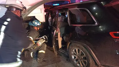 Rescate de persona atrapada en accidente