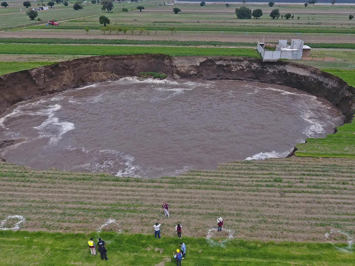Descubren el origen del socavón de Puebla