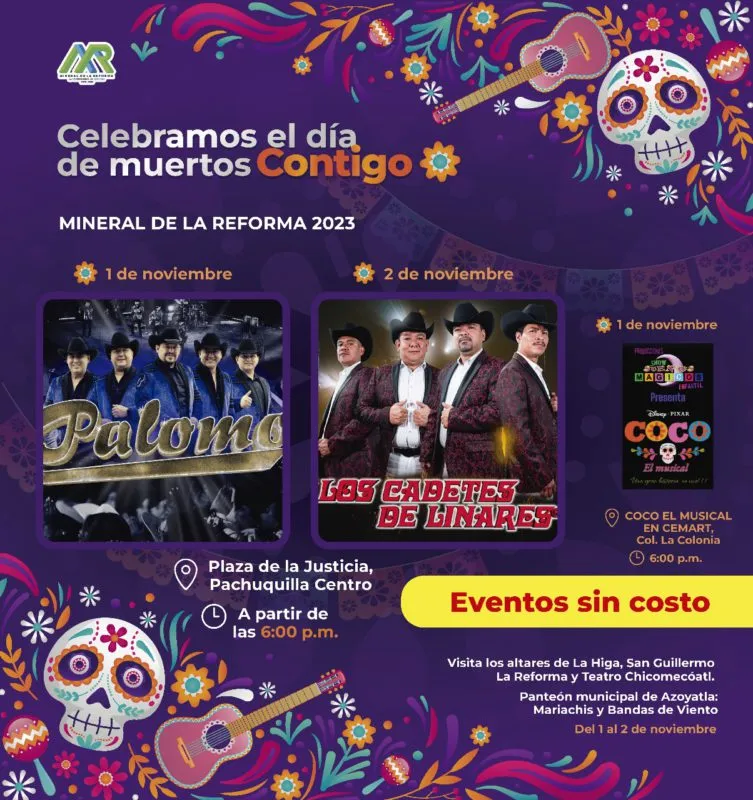 Celebra el Día de Muertos en Mineral de la Reforma: descubre aquí las actividades