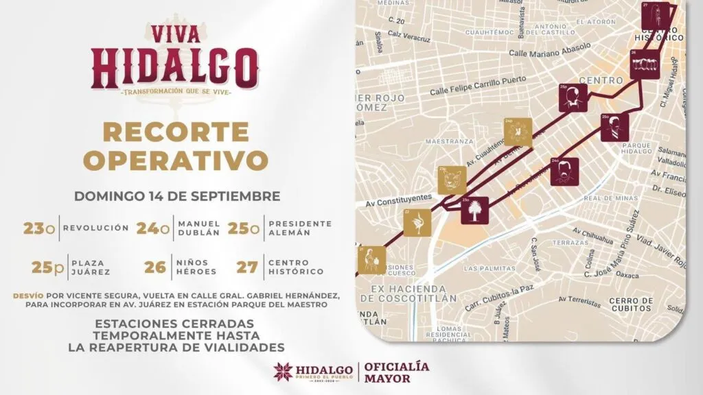 Tuzobús suspenderá servicio en seis estaciones este domingo por Fiestas Patrias