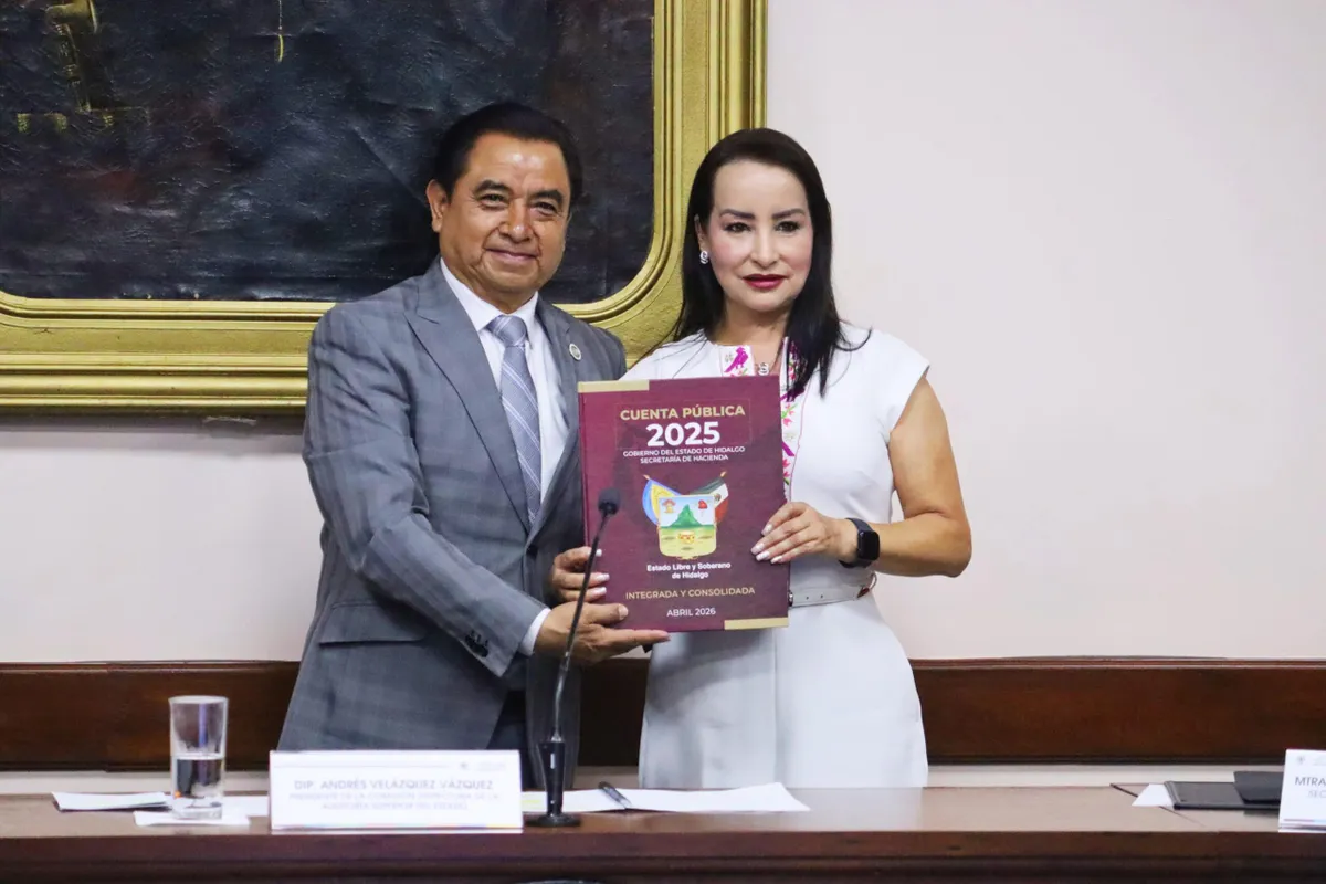 Hidalgo supera ingresos y reduce deuda: entregan Cuenta Pública 2025 al Congreso