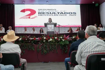 Metztitlán presume 500 mdp y 73 obras en segundo informe