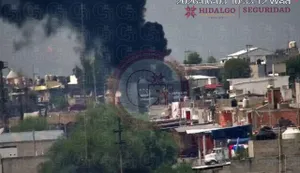 Movilización de emergencia en la Central de Abastos de Tezontepec tras el incendio de un local. Esto es lo que se sabe.