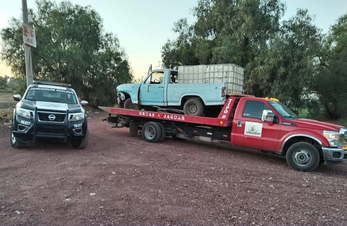 Aseguran camioneta “huachicolera” en Tlahuelilpan