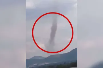 VIDEO. Captan remolino de viento en Atotonilco de Tula