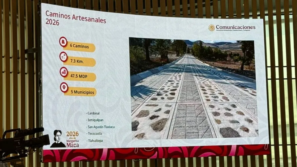 Inversión carretera en Hidalgo superará los 7 mil mdp en 2026