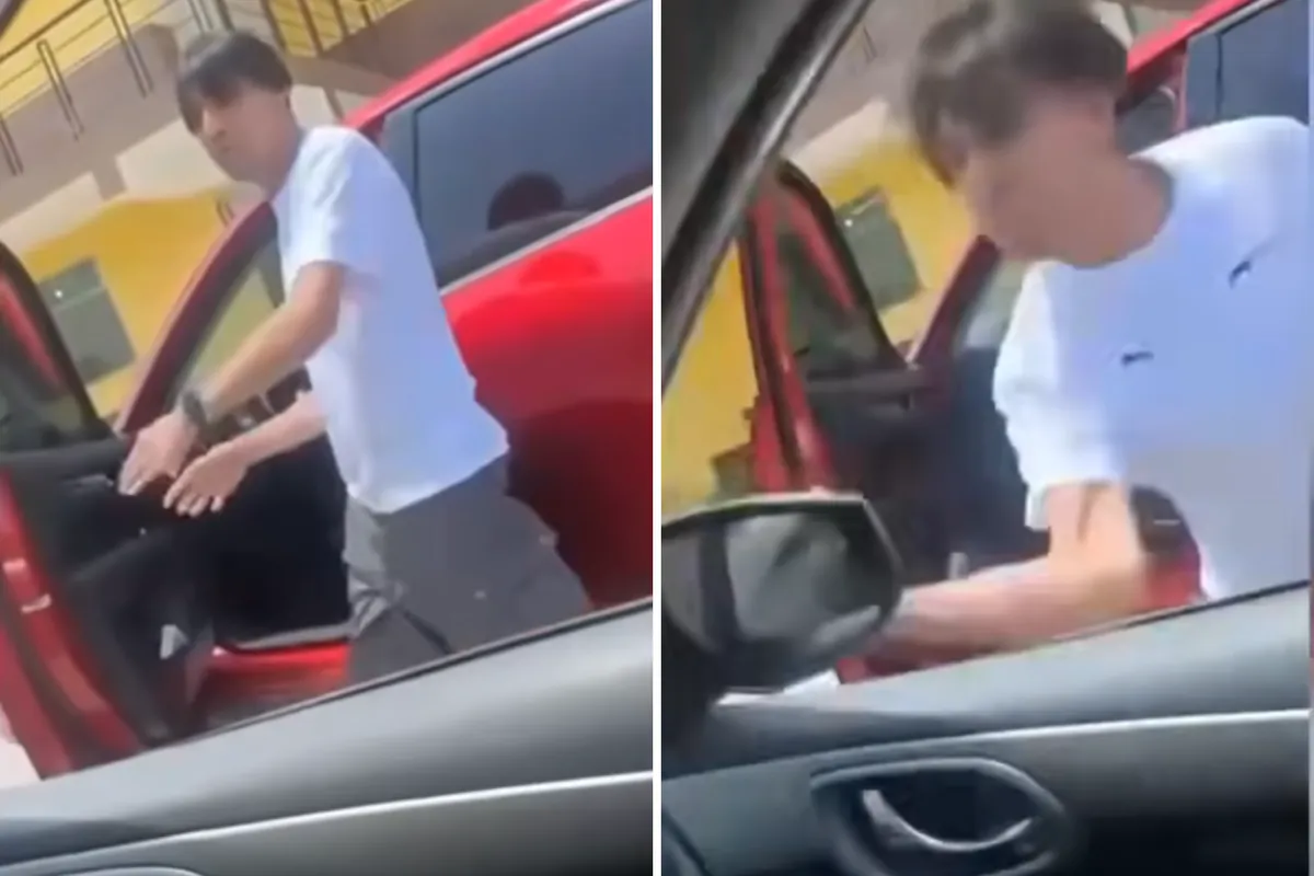 [VIDEO] ¡Tenías que ser mujer!: así explotó un automovilista en el bulevar Las Torres