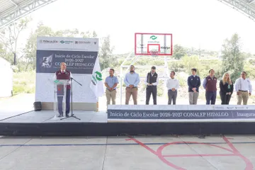 El Conalep Tepeji arrancó el ciclo escolar con nueva infraestructura. La cancha podrá utilizarse para actividades deportivas, culturales y académicas.