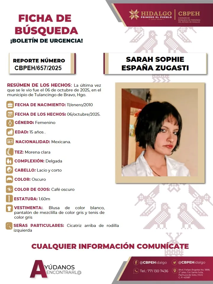 Buscan a cinco adolescentes desaparecidos en Tulancingo