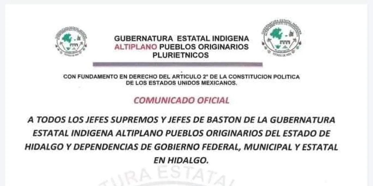 Gubernatura indígena se deslindó de César Pablo Mejía Monroy