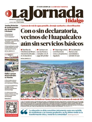 La Jornada Hidalgo | 26 de julio de 2026