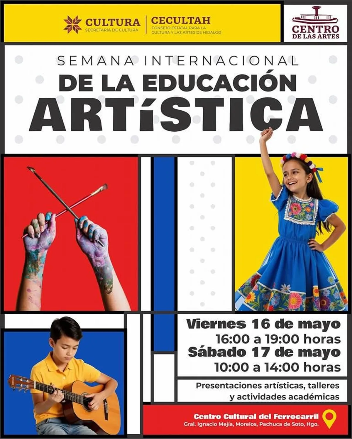 Semana Internacional de la Educación Artística 2025 llega al Centro Cultural del Ferrocarril en Hidalgo