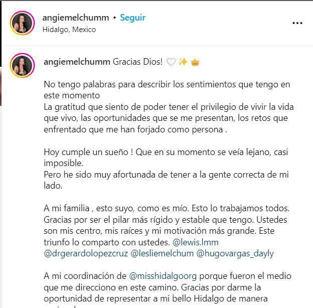 Angie Melchum representará a México en Miss Supranational 2025