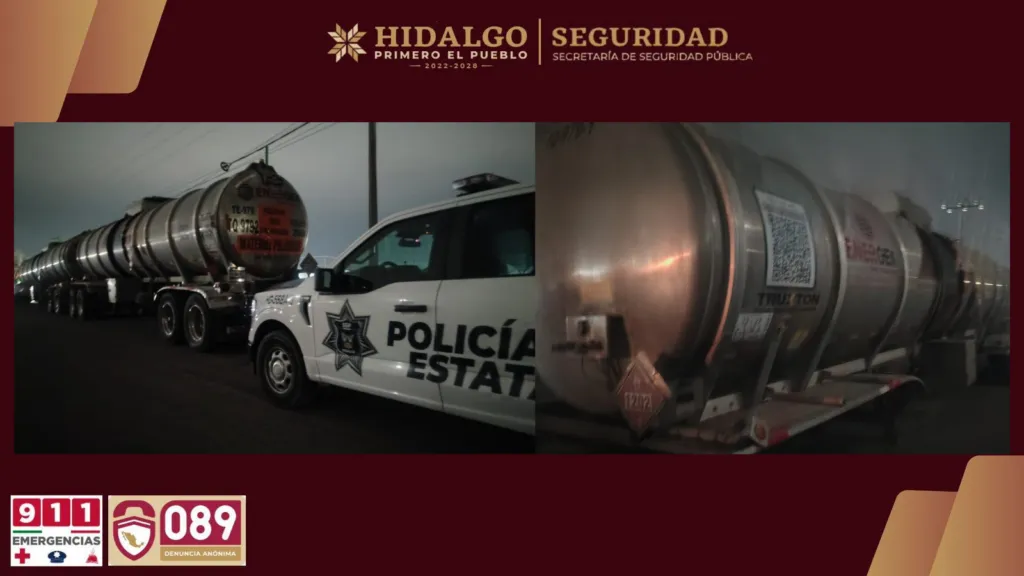 Localizan unidades con diésel y cemento robado en Hidalgo