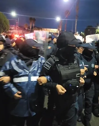 Protesta IMSS en Pachuca