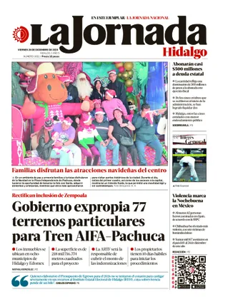 La Jornada Hidalgo | 26 de diciembre de 2025