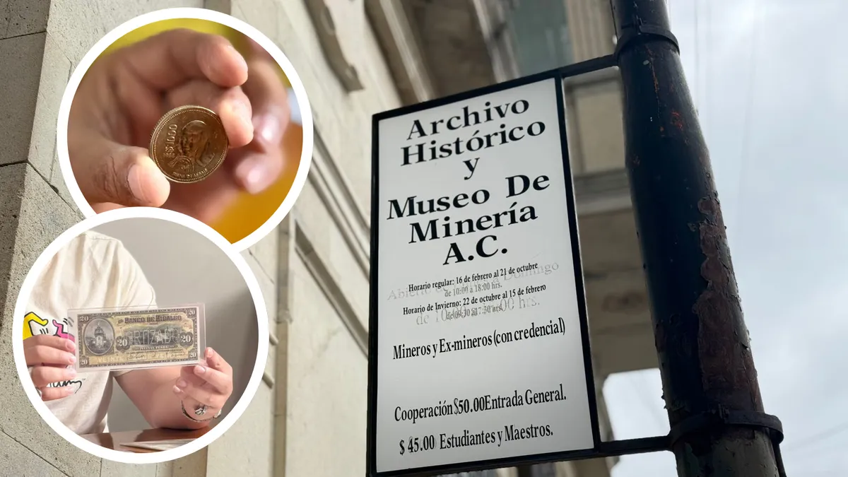 Exposición de monedas antiguas en el Museo de Minería de Pachuca