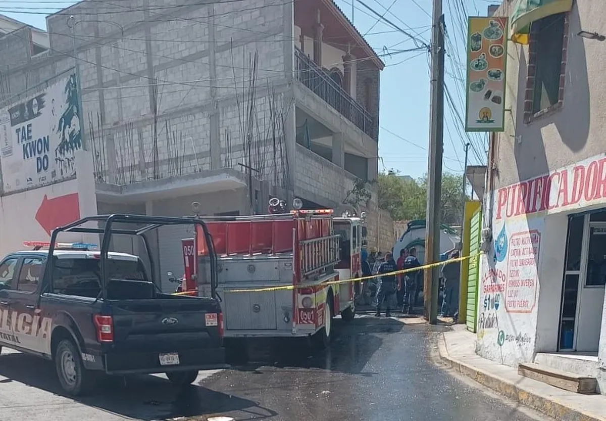 Dos  lesionados deja como saldo explosión de  tanque de gas en Ixmiquilpan