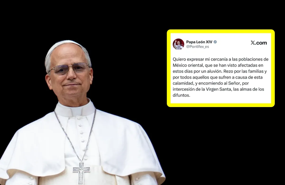 Mensaje del Papa León XIV dirigido a los damnificados por lluvias en Hidalgo, Veracruz y Puebla.