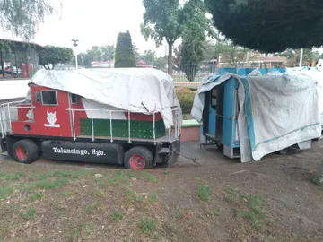 Arrumbado trenecito del DIF Tulancingo con el que se obtenían fondos para personas vulnerables