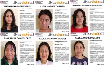 Activan búsqueda de seis jóvenes desaparecidas en Chiapas