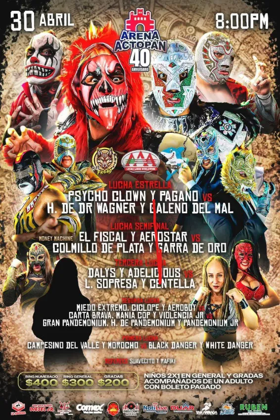 Arena Actopan celebra 40 aniversario con función de Triple A por el Día del Niño