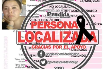 Hallan sin vida a mujer desaparecida en Pachuca