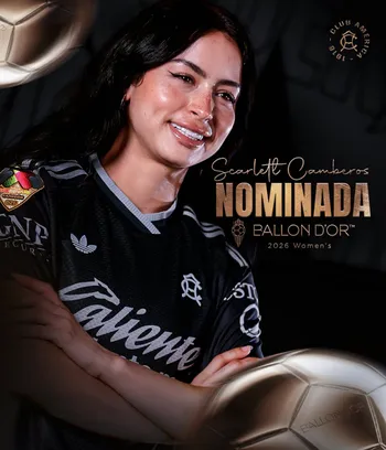 Scarlett Camberos nominada al Balón de Oro femenil