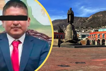 Simpatizantes de diputado detenido en Ixmiquilpan se manifiestan en Plaza Juárez
