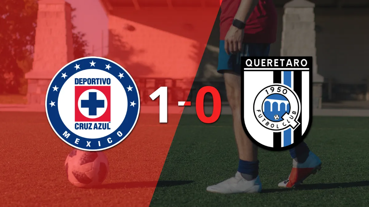 A Cruz Azul le alcanzó con un gol para derrotar a Querétaro en el estadio Olímpico Universitario