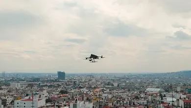 Drones de vigilancia aérea de la policía municipal de Pachuca