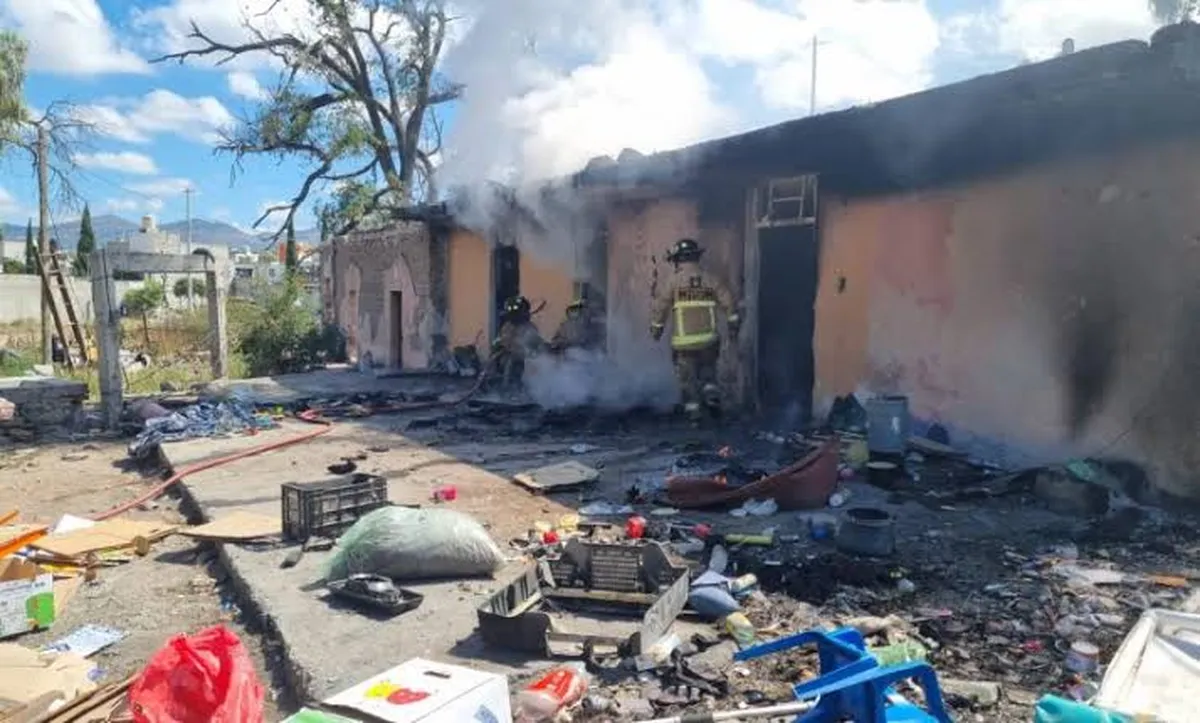 Actopan: Persona en situación de calle habría ocasionado incendio