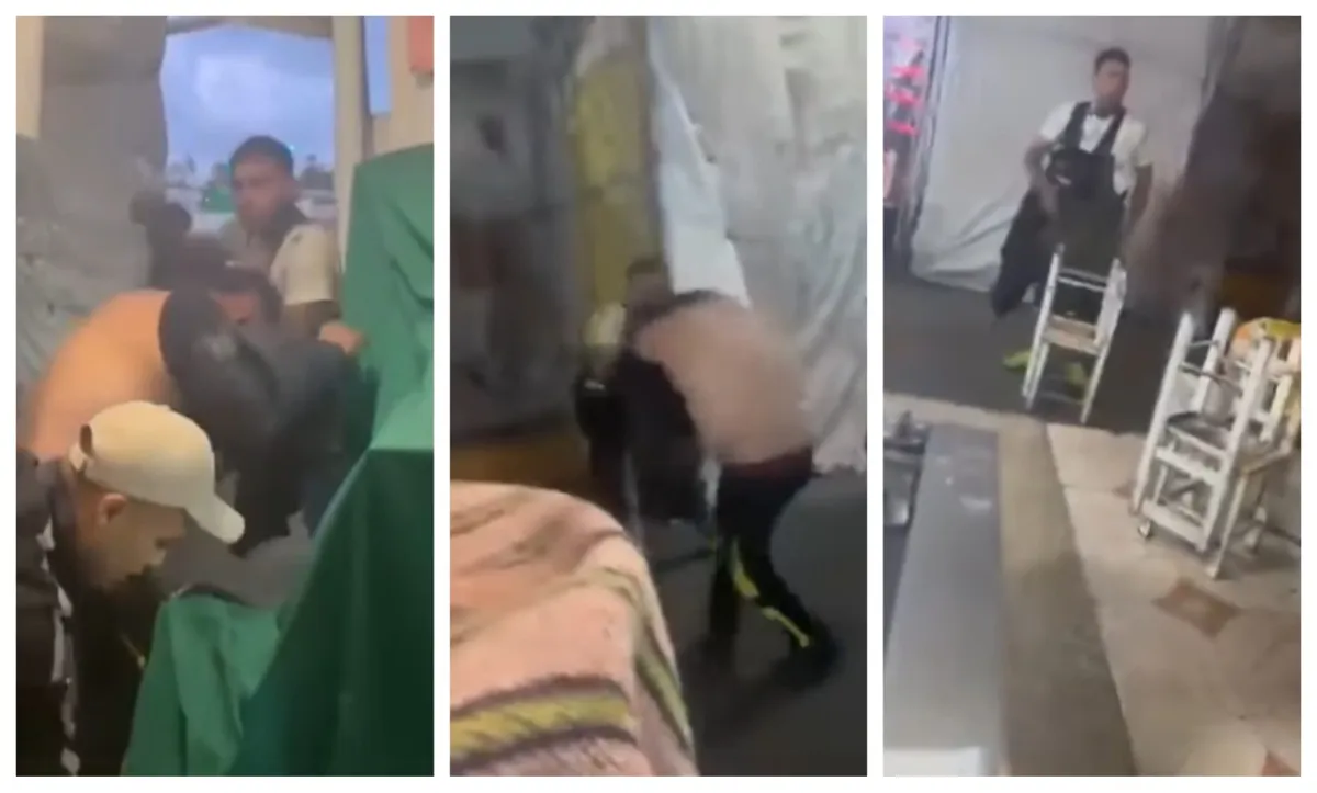 Central de Abastos de Pachuca: a mordidas, hombre le arranca la oreja a otro en riña | VIDEO