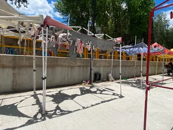 Comerciantes reubicados en Pachuca