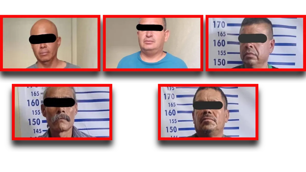 Cinco detenidos por presunto robo a establecimiento de Progreso de Obregón