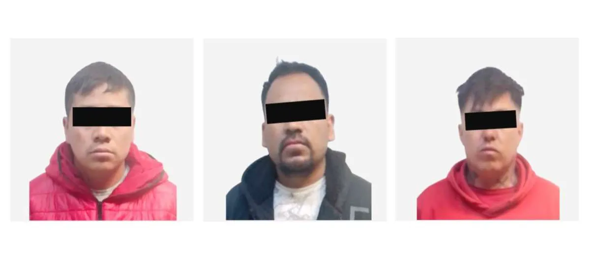 Detienen a tres sujetos en Pachuca por robo en Ajacuba